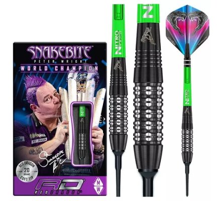 Jeu de fléchettes Nylon Peter Wright Strike Black 20 gr RD013