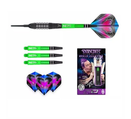 Jeu de fléchettes Nylon Peter Wright Strike Black 20 gr RD013