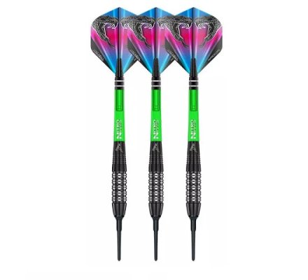 Jeu de fléchettes Nylon Peter Wright Strike Black 20 gr RD013