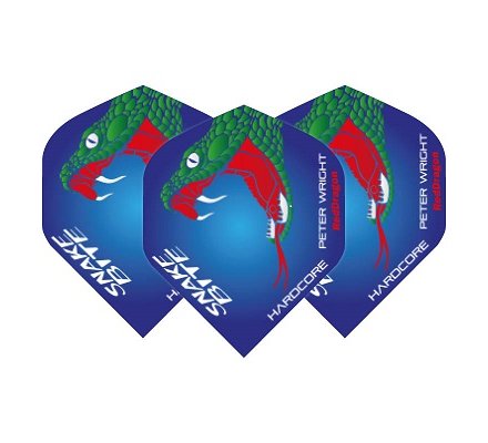 Lot de 3 ailettes Standard Peter Wright Snakebite 