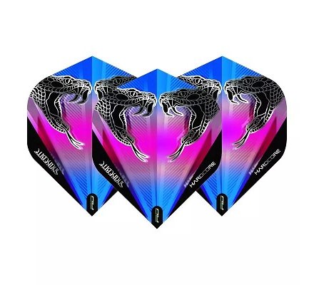 Lot de 3 ailettes Standard Peter Wright Snake Black Translucide 