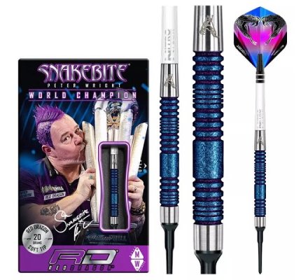 Jeu de fléchettes Nylon Peter Wright Euro 11 Blue 20 gr RD086