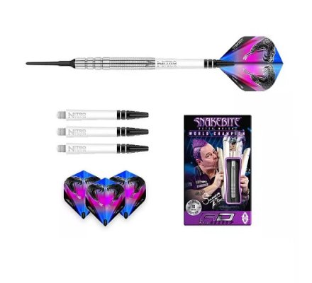 Jeu de fléchettes Nylon Peter Wright Snakebite Sylver PL15 18 gr R593