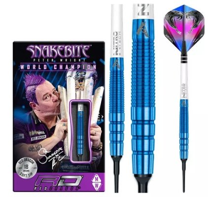 Jeu de fléchettes Nylon Peter Wright Snakebite Blue PL15 18 gr R594