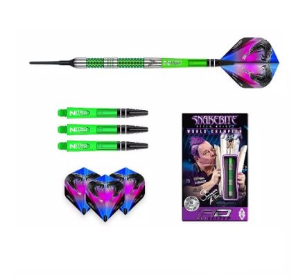 Jeu de fléchettes Nylon Peter Wright Mamba 20 gr RD925