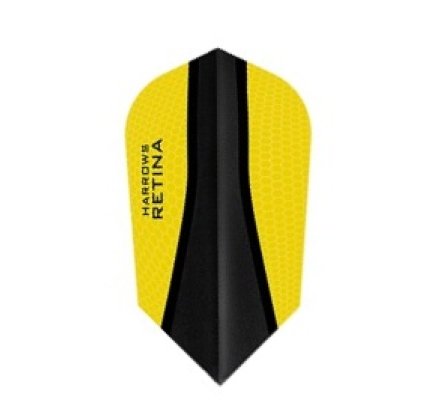 Lot de 3 ailettes de fléchette Slim Harrows Retina-X Jaune 464