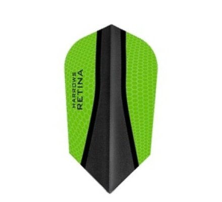 Lot de 3 ailettes de fléchette Slim Harrows Retina-X Verte 465