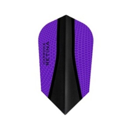 Lot de 3 ailettes de fléchette Slim Harrows Retina-X Purple 461