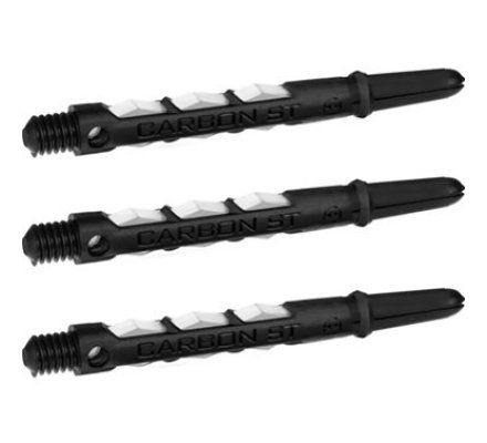 Tiges de fléchettes Harrows Carbon ST intermédiaire Black/White