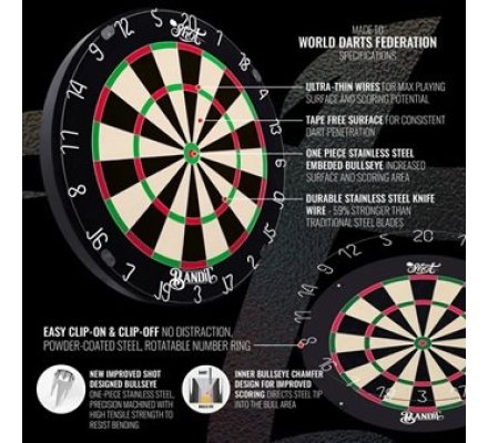 Cible de flechettes Shot Bandit Professionnelle