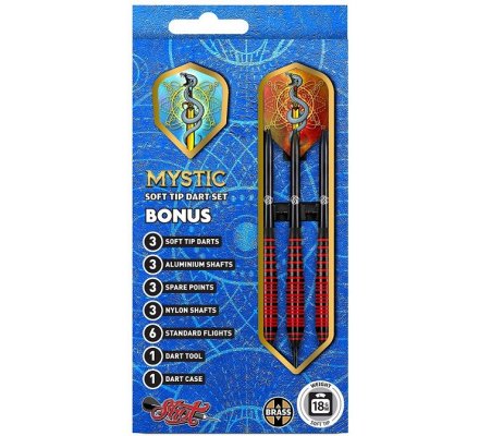Flechettes Shot Value Range Mystic Softtip Darts Set 18 gr