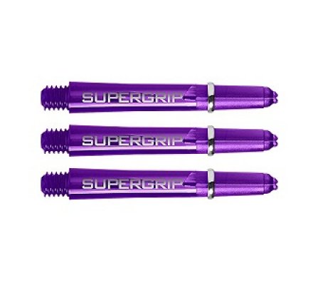 Lot de 3 tiges de fléchettes Supergrip Purple Courte SP0414