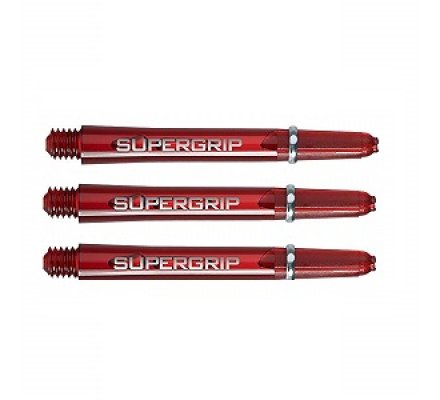 Lot de 3 tiges de fléchettes Supergrip Rouge Inter SP0439