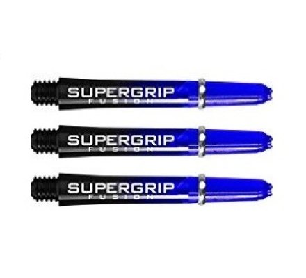 Lot de 3 tiges de flechettes Supergrip Fusion Black/Bleu Medium SP898