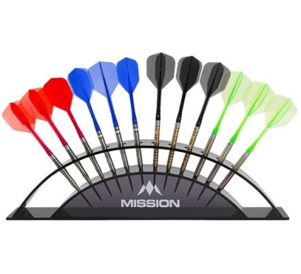Mission Darts Station 12 Acrylique Black