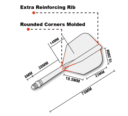 Flight/shaft Cuesoul Rost AK5 Standard Purple Intermédiaire 