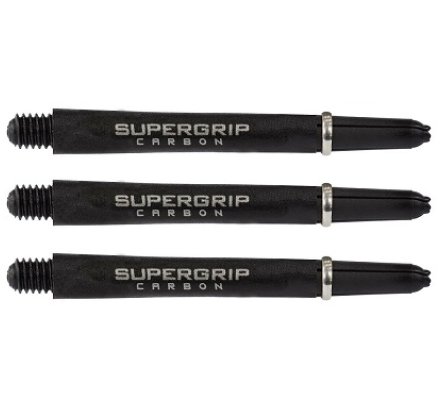 Tiges de fléchettes Supergrip Carbon Silver Short