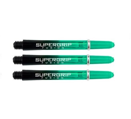 Lot de 3 tiges de flechettes Supergrip Fusion Black/Jade Medium SP925