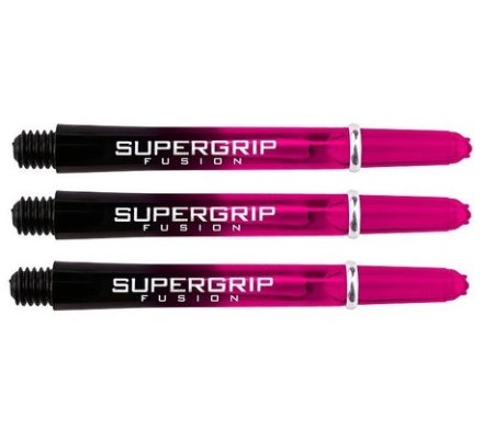 Lot de 3 tiges de flechettes Supergrip Fusion Black/Pink Medium SP928