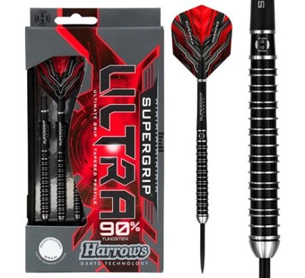 Jeu de flechettes Acier  Harrows SuperGrip Ultra 23 gr