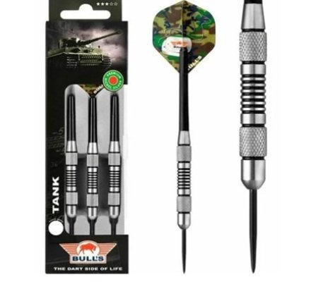 Fléchettes Acier Bull's Tank Nickel Silver Brass 22 gr