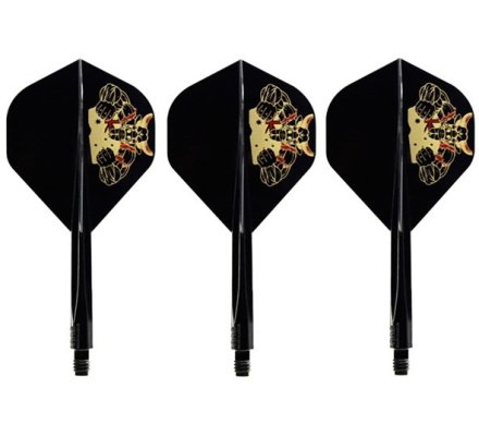 Condor AXE Dart Flights  - Standard - Courte - The bull - Black
