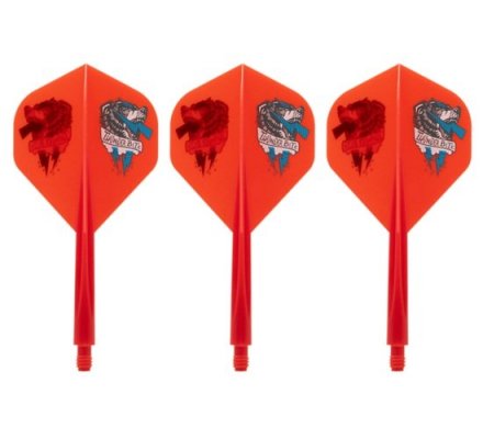 Condor AXE Dart Flights - Thunder Bite - Standard - Courte - Orange