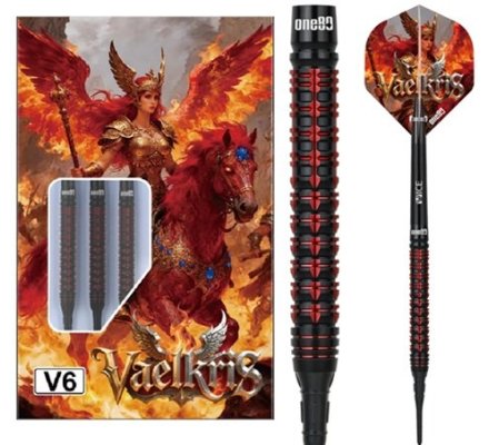 Jeu de fléchettes One80 Vaelkris V6 18 gr