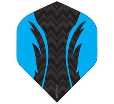 Lot de 3 ailettes de fléchette Standard Archers bleu X004