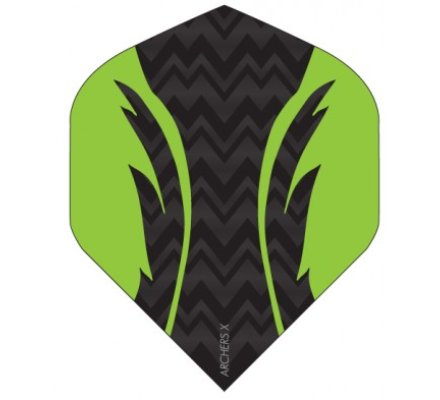 Lot de 3 ailettes de fléchette Standard Archers vert X005