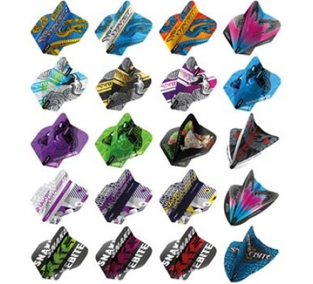 Lot de 60 ailettes Peter Wright Snakebite Collector