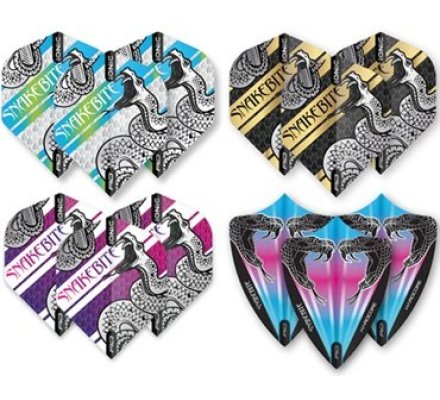 Lot de 60 ailettes Peter Wright Snakebite Collector