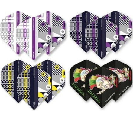 Lot de 60 ailettes Peter Wright Snakebite Collector