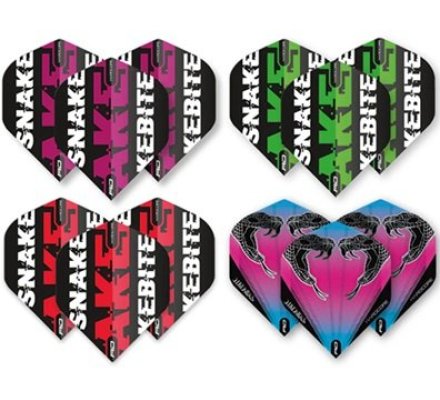 Lot de 60 ailettes Peter Wright Snakebite Collector