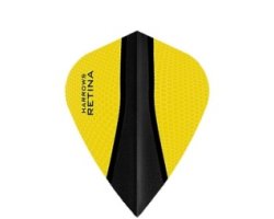 Lot de 3 ailettes de fléchette Kite Harrows Retina-X Jaune 383