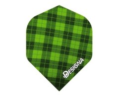 Lot de 3 ailettes standard Designa Tartan Vert D337