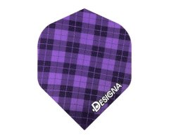 Lot de 3 ailettes standard Designa Tartan Purple D338