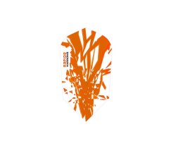 Lot de 3 ailettes Slim Harrows Rapide Orange R0074