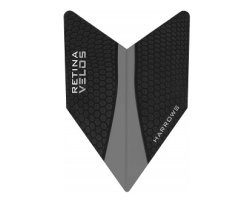 Lot de 3 ailettes de fléchette Harrows Velos Black V224