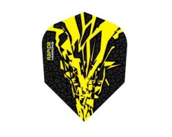 Lot de 3 ailettes Standard Harrows Rapide X Jaune R0594