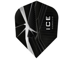 Lot de 3 ailettes de fléchette Shape Ice Recut Clear