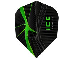 Lot de 3 ailettes de fléchette Shape Ice Recut Verte