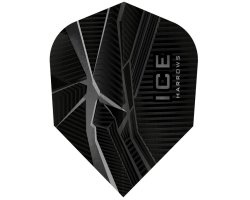 Lot de 3 ailettes de fléchette Shape Ice Recut Black