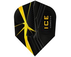 Lot de 3 ailettes de fléchette Shape Ice Recut Jaune