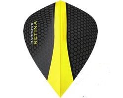 Lot de 3 ailettes de fléchette Kite Harrows Retina Jaune 0184