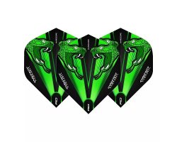 Lot de 3 ailettes Standard Peter Wright Snake Green Transparente 