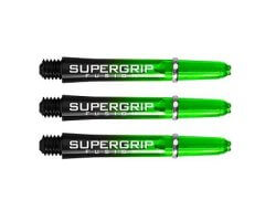  Lot de 3 tiges de fléchettes Supergrip Fusion Black/Verte Intermediare SP908