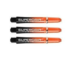Lot de 3 tiges de fléchettes Supergrip Fusion Black/Orange Intermediare SP909