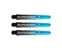  Lot de 3 tiges de fléchettes Supergrip Fusion Black/Aqua Medium SP902