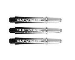 Lot de 3 tiges de fléchettes Supergrip Fusion Black/Clear Courte SP920